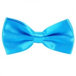 Everything Party Sky Blue Satin Bow Tie