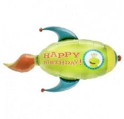 Anagram 41" Northstar Rocket Birthday Super Shape Foil Balloon Balloons