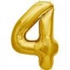 Northern Star 34" Number 4 Shape Foil Balloon - Gold