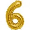 Northern Star 34" Number 5 Shape Foil Balloon - Gold Balloons