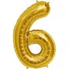 Northern Star 34" Number 5 Shape Foil Balloon - Gold Balloons
