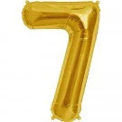 Northern Star Balloons 34" Number 5 Shape Foil Balloon - Gold