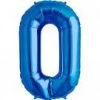 KALEIDOSCOPE Balloons 34" Number 0 Shape Foil Balloon - Royal Blue