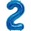 KALEIDOSCOPE 34" Number 2 Shape Foil Balloon - Royal Blue Balloons