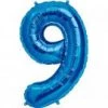 KALEIDOSCOPE Balloons 34" Number 9 Shape Foil Balloon - Royal Blue