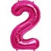 Northern Star 34" Number 2 Shape Foil Balloon - Magenta