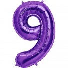 Northern Star Balloons 34" Number 9 Shape Foil Balloon - Purple