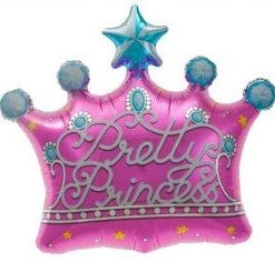 Everything Party 25" Pretty Princess Crown Super Shape Foil Balloon Balloons