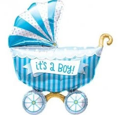 Everything Party 40" It's A Boy Buggy SuperShape Foil Balloon Balloons