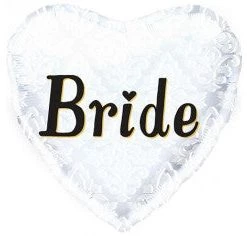 Everything Party 18" Bride Heart Shape Foil Balloon