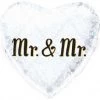 Everything Party 18" Mr. & Mr. Heart Shape Foil Balloon