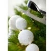 Oceana By Event Christmas Ornament - White Beaded Styrofoam Garland Ball
