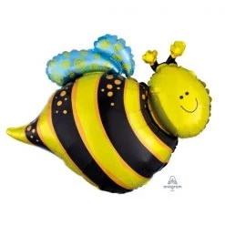 Betallic Balloons Anagram Foil Shape Happy Bee Balloon