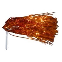 Oceana Metallic Cheerleader Pom Pom - Orange School Book Week Costume