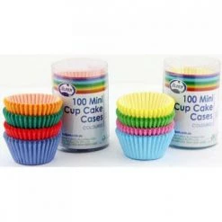 Everything Party All Birthday 100pk Mini Mixed Colour Paper Cupcake Cases