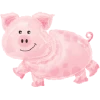 Qualatex 35" Pig SuperShape Foil Balloon