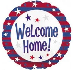 Hallmark 18" CTI Welcome Home Red White And Blue Foil Balloon Balloons