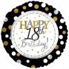 Qualatex Balloons 17" Happy 18th Birthday Dots Foil Balloon