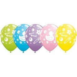 Everything Party 11" Qualatex Baby Shower Duckie Assorted Latex Balloon