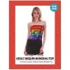 JD Party Sequin Bandeau Crop Top - Rainbow Costume