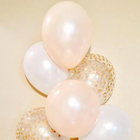 11" Qualatex Plain Latex Balloon - Round Pearl Peach