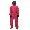 JD Party Adult Squid Game Squid Guard Costume - Square Mask