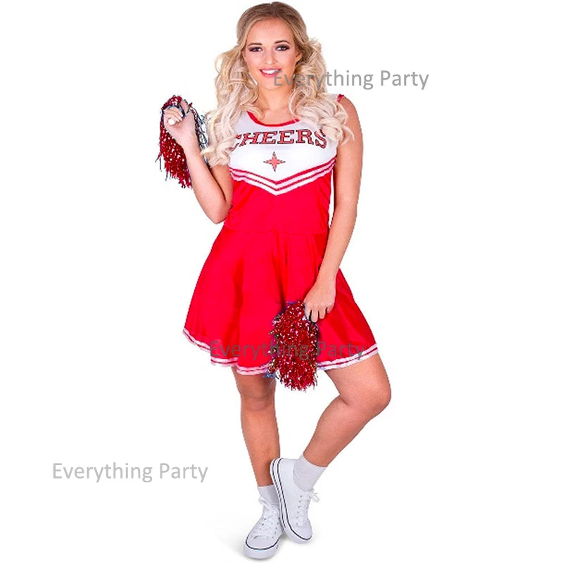 Oceana Adult - Karnival Deluxe Red Cheerleader Costume