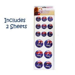 Cut Price 30pk Australia Flag Emoticon Temporary Tattoos