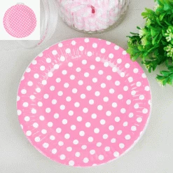 Everything Party All Birthday 12pk Paper Plates - Pink Dot