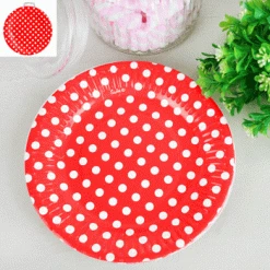 Everything Party 12pk Paper Plates - Red Dot All Birthday