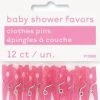 Meteorparty By Theme 12pk Pink Clothes Pin Favours