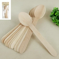Everything Party 12pk Wooden Eco Spoons