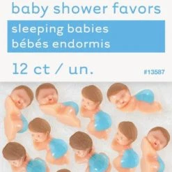 Everything Party 12pk Blue Mini Sleeping Babies