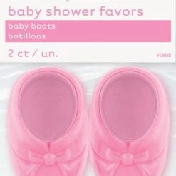 Everything Party 2pk Plastic Baby Boots (Blue & Pink)