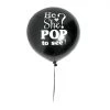 Everything Party 24" Black He Or She Latex Balloon With Confetti