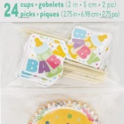 Everything Party Baby Shower Cupcake Kit (Blue, Pink, Yellow)