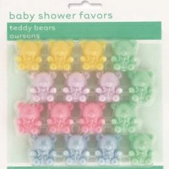 Everything Party 16pk Teddy Bears Favours (Blue, Pink, Multi)