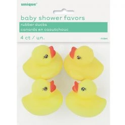 Unique 4pk Baby Shower Rubber Ducks By Theme
