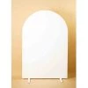 Everything Party All Birthday Party Hire - 1.5m*1m White Metal Frame With White Acrylic Arch Backdrop