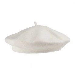 JD Party Felt Beret Hat - White By Theme