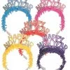 Unique Happy New Year Gliiter Fringe Tiara Headband By Event
