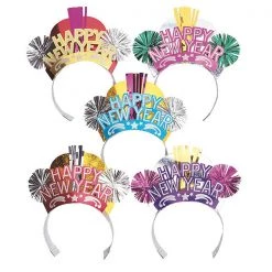 Everything Party Assorted New Year's Fancy Glitter Tiara By Event