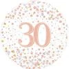 Anagram Balloons 18" Oaktree Holographic Rose Gold 30th Birthday Foil Balloon