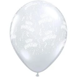 Everything Party 11" Qualatex Happy Anniversary Assorted Colour Latex Balloon