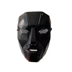 JD Party Squid Game Costume Adult Squid Game Matte Black Front Man Mask