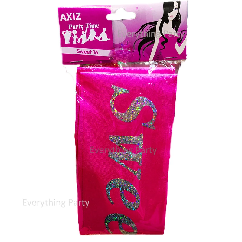 Everything Party All Birthday 16th Birthday Sash - Sweet 16