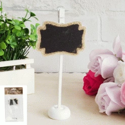 Everything Party 16cm Gold Glitter Chalkboard Stand All Birthday