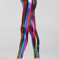 JD Party Mardi Gras 1980's Metallic Legging (7 Colours)