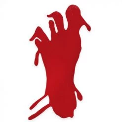 Everything Party Bloody Foot Window Clings