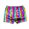 JD Party Rainbow Metallic Shorts Costume